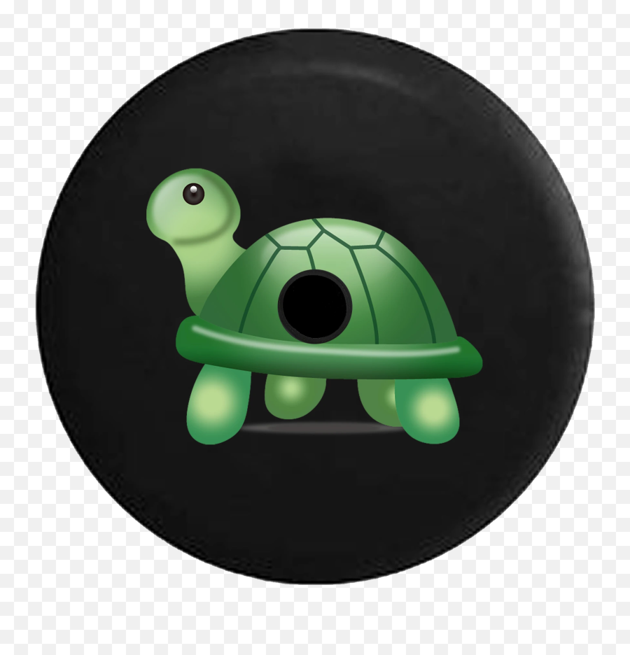 Jeep Wrangler Jl Backup Camera Day Cute Little Green Turtle Text Emoji Rv Camper Spare Tire Cover - Tortoise,Turtle Emoji