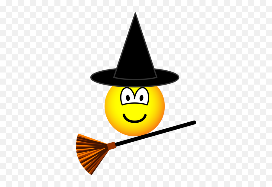 Witch Flying Emoticon Broomstick - Witch Emoticon Emoji,Halloween Emojis