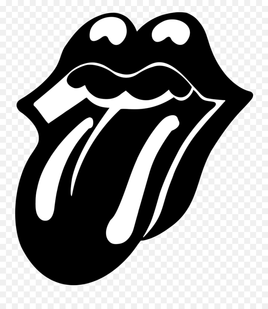 Rolling Stone Mouth Black Png Logo - Vector Rolling Stones Logo Emoji,Rolling Stones Emoji