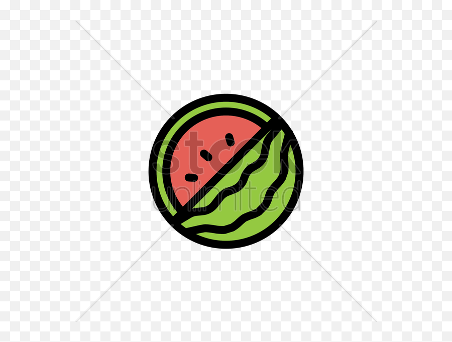 Watermelon Vector Image - Watermelon Emoji,Watermelon Emoticon