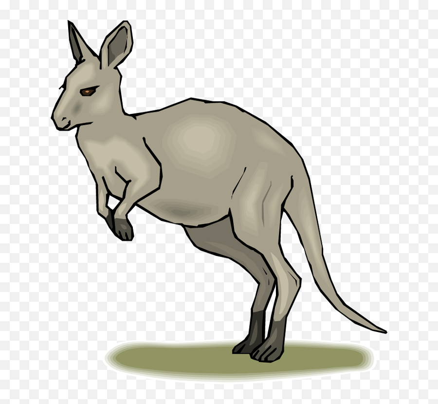 Habitat Map Clipart Kangaroo Clip Art - Animated Pic Of Kangaroo Emoji,Kangaroo Emoji