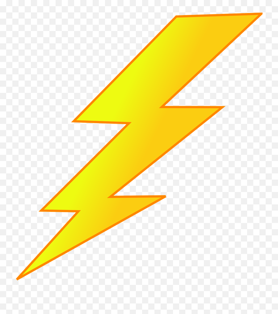Lightning Bolt Yellow - Lightning Bolt Zeus Thunderbolt Emoji,Energy Emoji