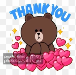 LINE STICKERS CRAZE Line sticker Cute love gif Bunny - Sticker Thank You Emoji