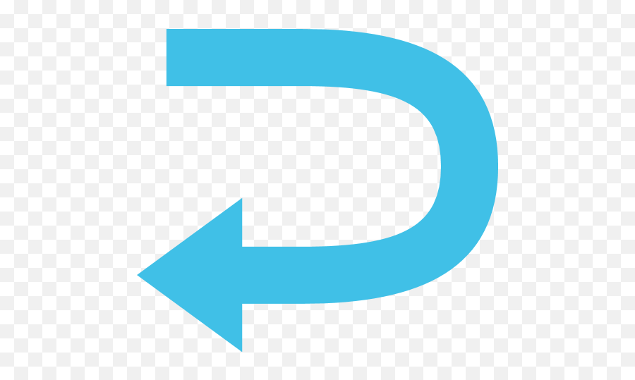 Leftwards Arrow With Hook Emoji For Facebook Email Sms - Clip Art,Hook Emoji