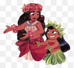 Flowercrown Aloha Ohana Moana - Disney Moana Fan Art Emoji,Hula Emoji