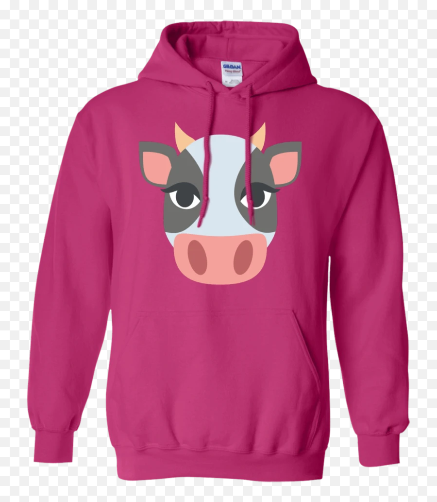 Cow Face Emoji Hoodie - Post Apocalyptic Survival Skill Shirt Hunting,Emoji Cow