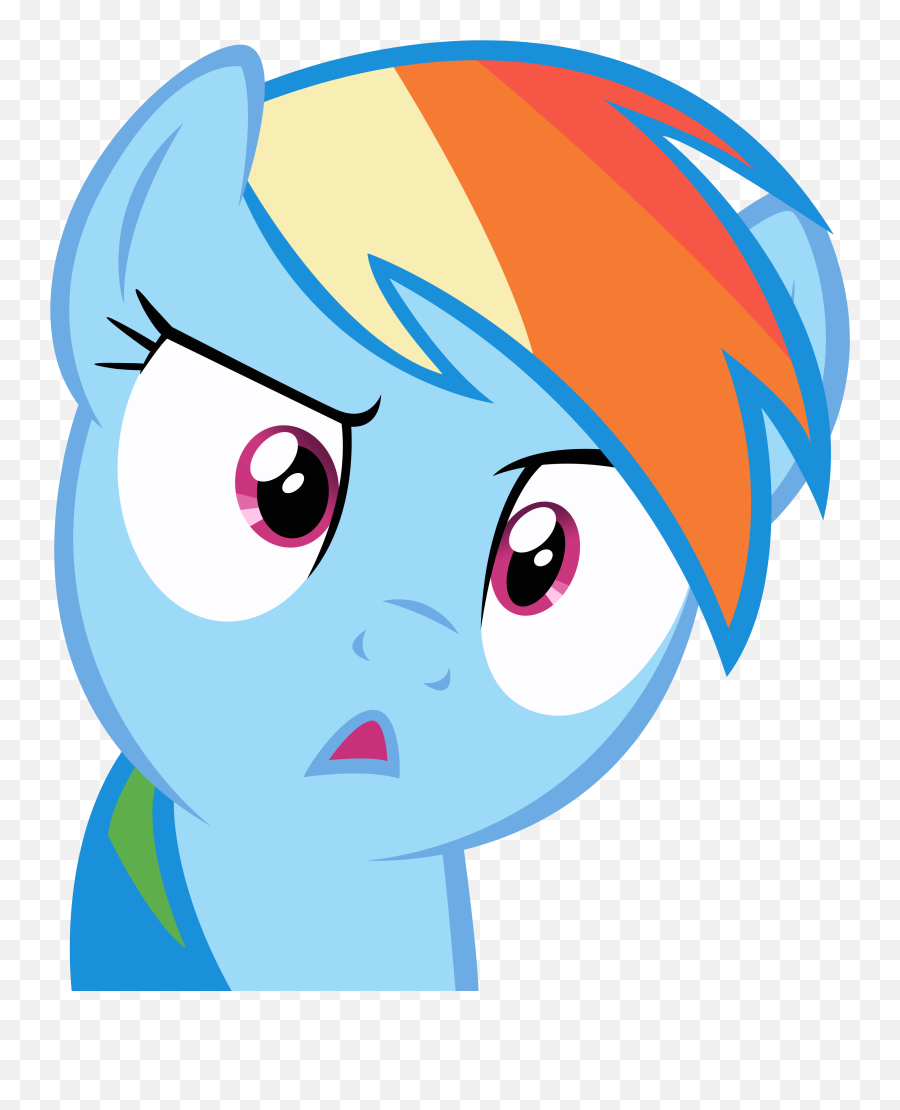 The Avatar Above Just Licked You Whats Your Reaction - Rainbow Dash Emoji,Creep Face Emoji
