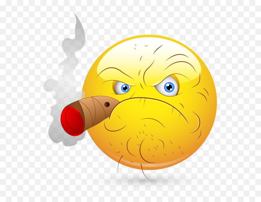 Pin - Old Smoking Man Cartoon Emoji,Smoke Emoji