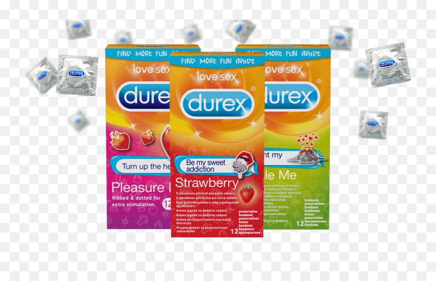 Durex Emoji Pack 36 Ks - Durex Condoms,Smoothie Emoji