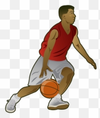 Basketball Player Clipart Transparent - Guy Playing Basketball Clipart Emoji,Nba Player Emoji