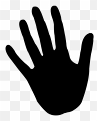 Free Finger Paints Hand Images - Silhouette Print Png Emoji