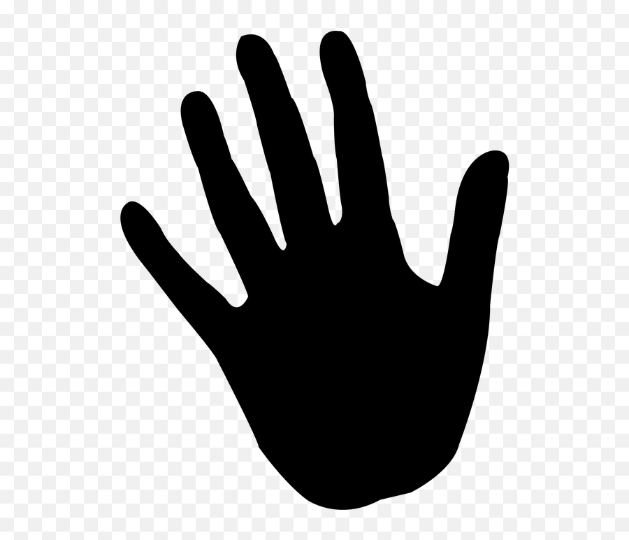 Free Finger Paints Hand Images - Silhouette Hand Print Png Emoji,Hand Emojis Meaning