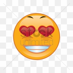Smiley In Love Vector Image - Kukas Hal Emoji