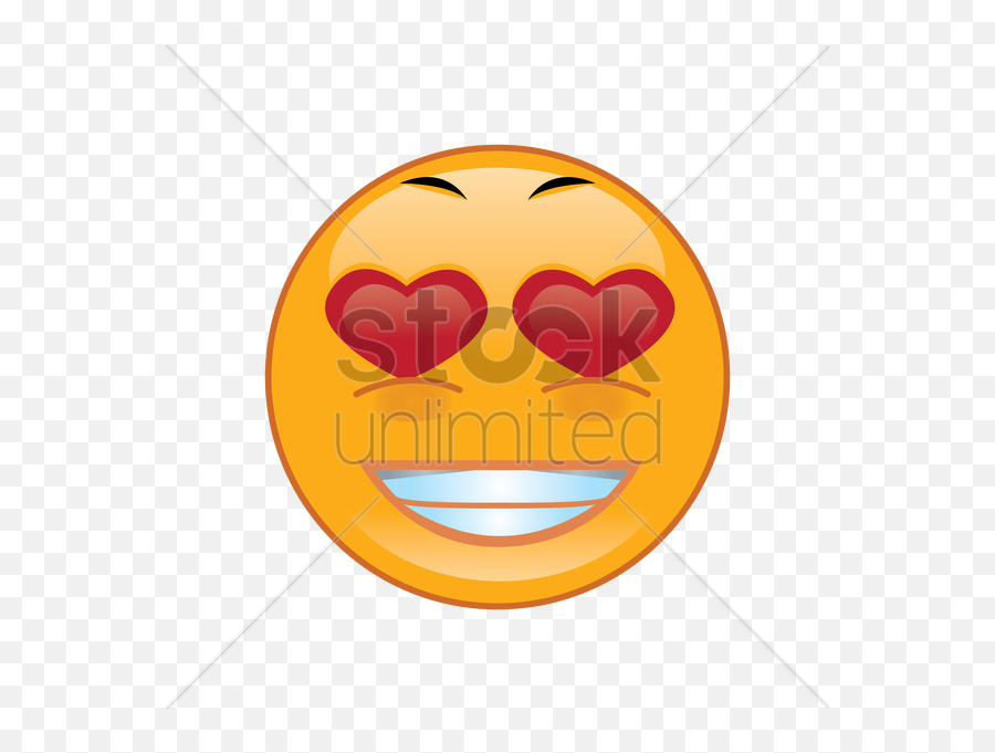 Smiley In Love Vector Image - Kukas Hal Emoji,In Love Emoticon