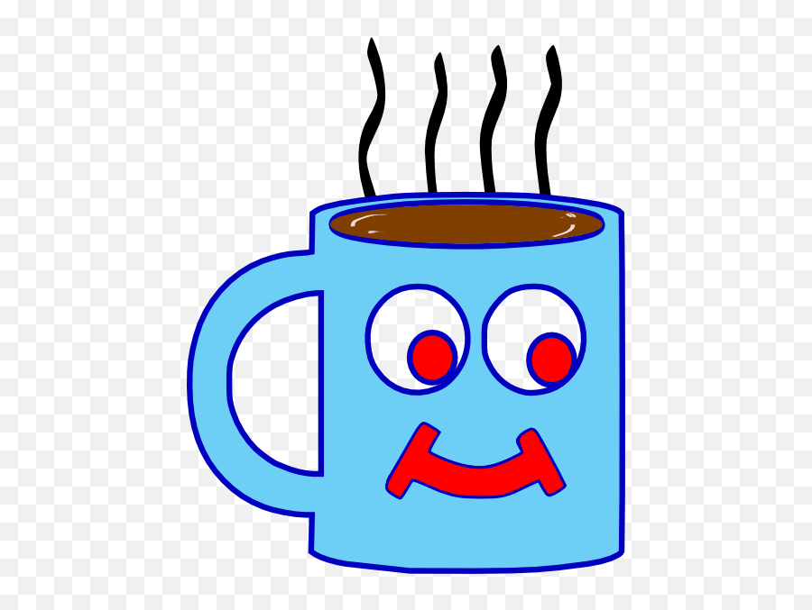 Blue Hot Chocolate Cup Clip Art At - Cup Of Hot Chocolate Clip Emoji,Hot Chocolate Emoji