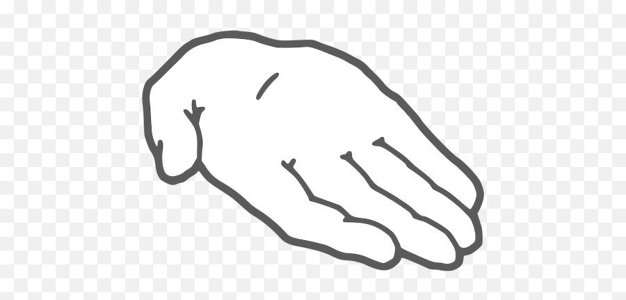 Hand Extended In Offer - Png Cartoon Giving Hand Emoji,Emoji Strong Arm