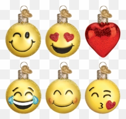 Mini Emoji Ornament Set -