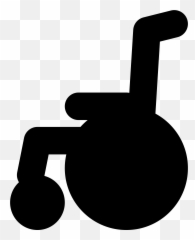 Wheelchair Pictogram Vector Clipart - Silhouette Of A Emoji