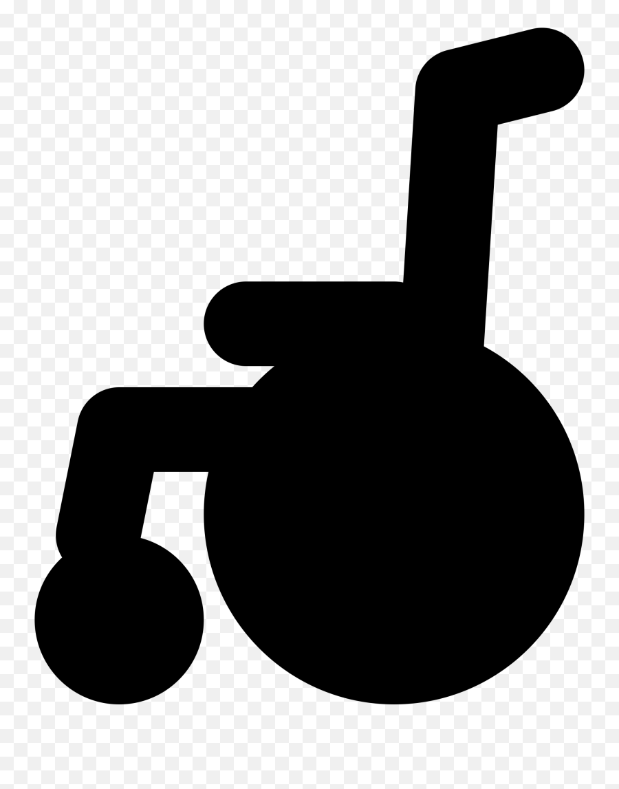 Wheelchair Pictogram Vector Clipart - Silhouette Of A Wheelchair Emoji,Shower Toilet Emoji