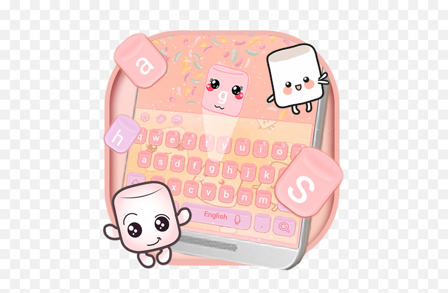 Marshmallow Candy Keyboard - Cartoon Emoji,House Candy House Emoji
