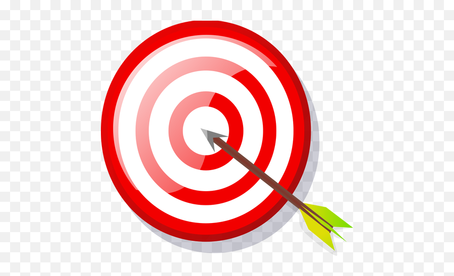 Imagem Vetorial De Alvo Com Seta - Goal Clipart Emoji,Circle With Arrow Emoji