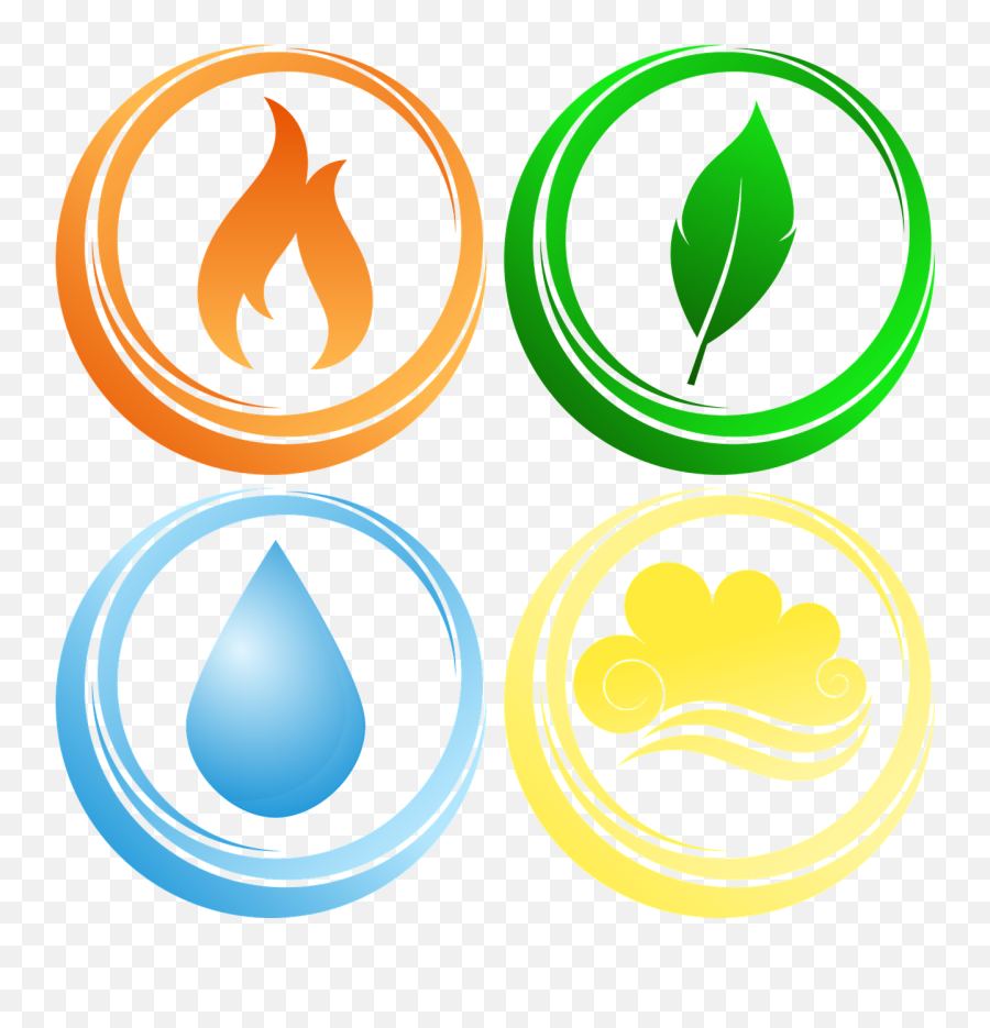 Basic Elements Earth Air Water Fire - Four Elements Clipart Emoji,Fire Emoji Png