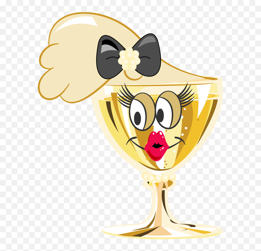 Man Lightning Glasses Emoji Clipart - Female Champagne Glass Cartoon,Man Glasses Lightning Bolt Emoji