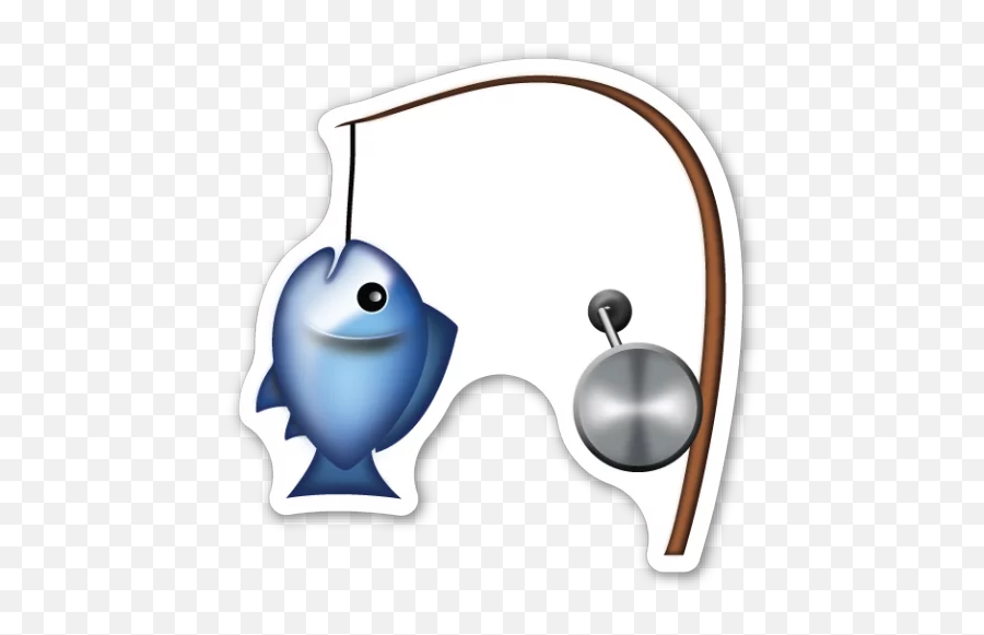 Telegram Sticker - Fishing Pole Emoji Png,Fish Emoji