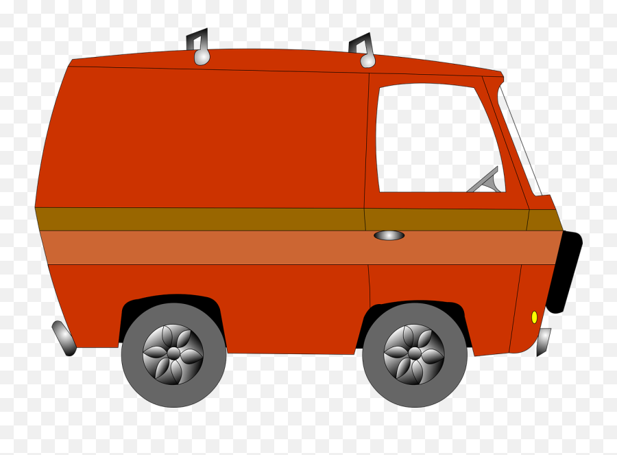 Van Vintage Cartoon Vehicle Drawing - Van Car Cartoon Png Emoji,Moving Truck Emoji