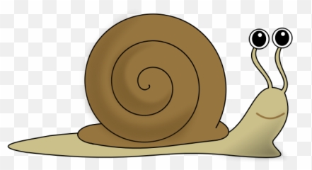 Vector Image Of Brown Snail - Snail Clipart Transparent Emoji,Funny Moving Emoticons