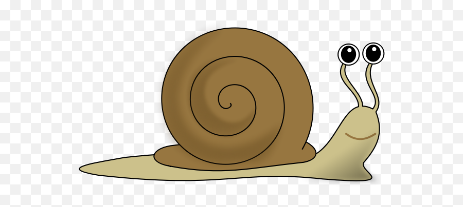 Vector Image Of Brown Snail - Snail Clipart Transparent Emoji,Funny Moving Emoticons