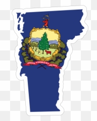 Vermont Flag State Sticker - Vermont State Flag Emoji,Louisiana Creole Flag Emoji