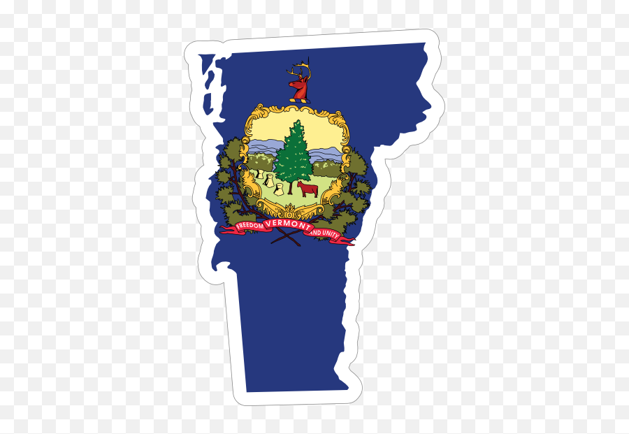 Vermont Flag State Sticker - Vermont State Flag Emoji,Louisiana Creole Flag Emoji
