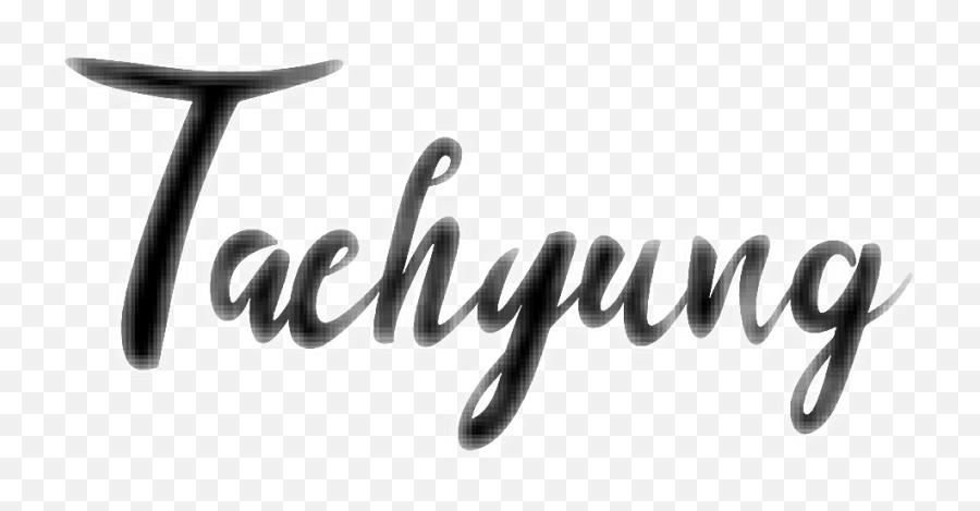 Taehyung Bts Idol Kpop Cursive Letter - Taehyung In Cursive Emoji,Cursive Emoji