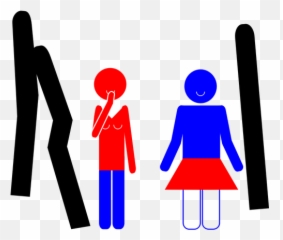 Vector Drawing Of Hilarious Toilet Door - Graphic Design Emoji,Emoji Bathroom Signs