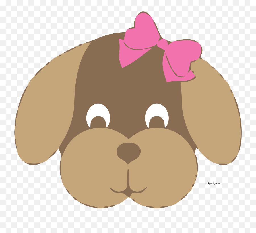 Big Dog Clip Art Girl Dog Face Clipart - Dog Face Clipart Png Emoji,Dog Face Emoticon