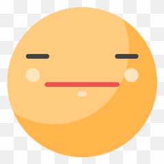 Expressionless - Circle Emoji,Expressionless Emoji
