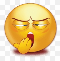 Sleepy Emoji Png Pic - Yawning Clear Background