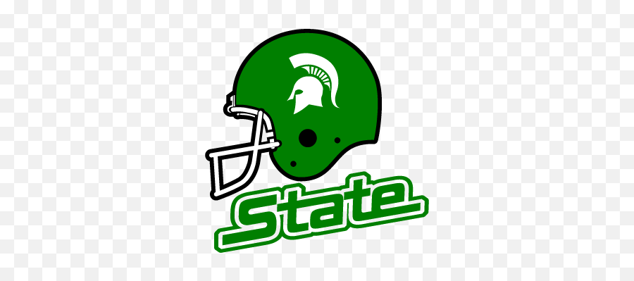 Michigan State Spartans Helmet Vector - Michigan State Helmet Vector Emoji,Spartan Emoji