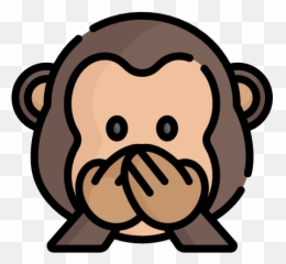 Monkey - Clip Art Emoji,Shy Monkey Emoji