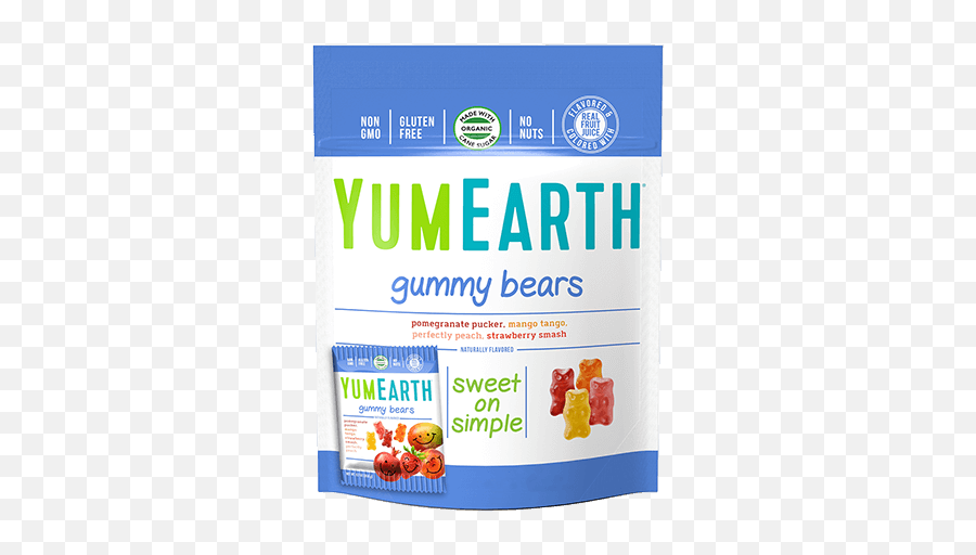 Gummy Bears - Yumearth Gummy Bears Emoji,Candy Sour Face Lemon Pig Emoji