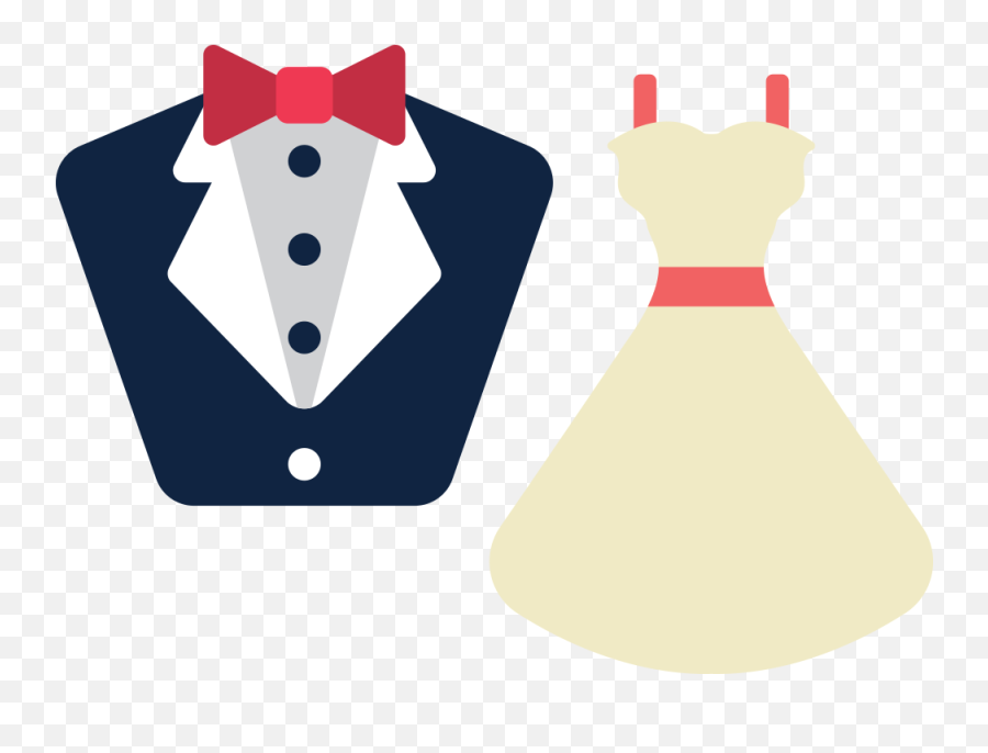 Wedding Dress Suit Clip Art - Suits And Wedding Dresses Png Suit And Dresses Png Emoji,Dress Emoji Png