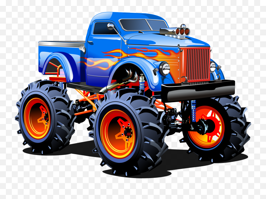 Transparent Background Monster Truck Clipart - Monster Truck Png Emoji,Monster Truck Emoji