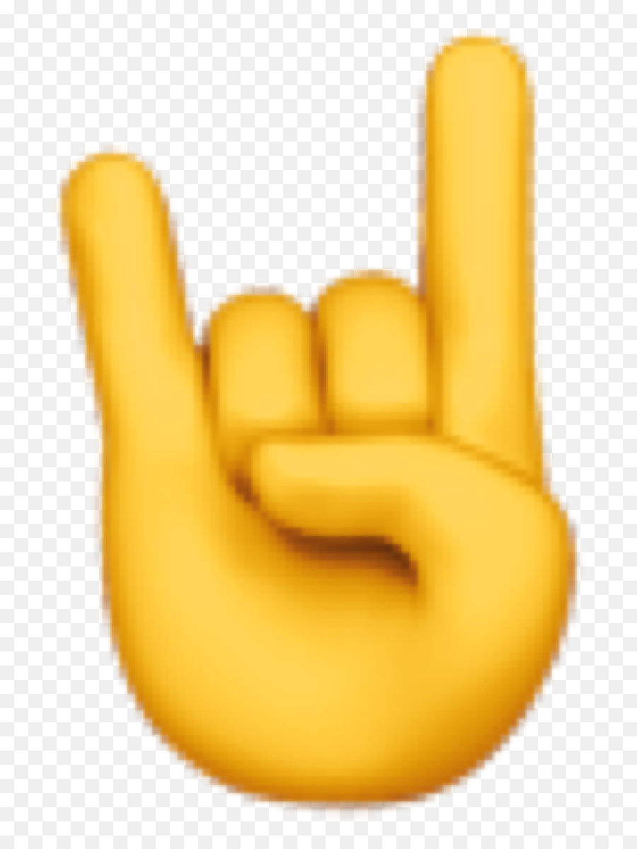 Emoji Emojiiphone Rock Hand Sticker By Aj - Hand,The Hand Emoji