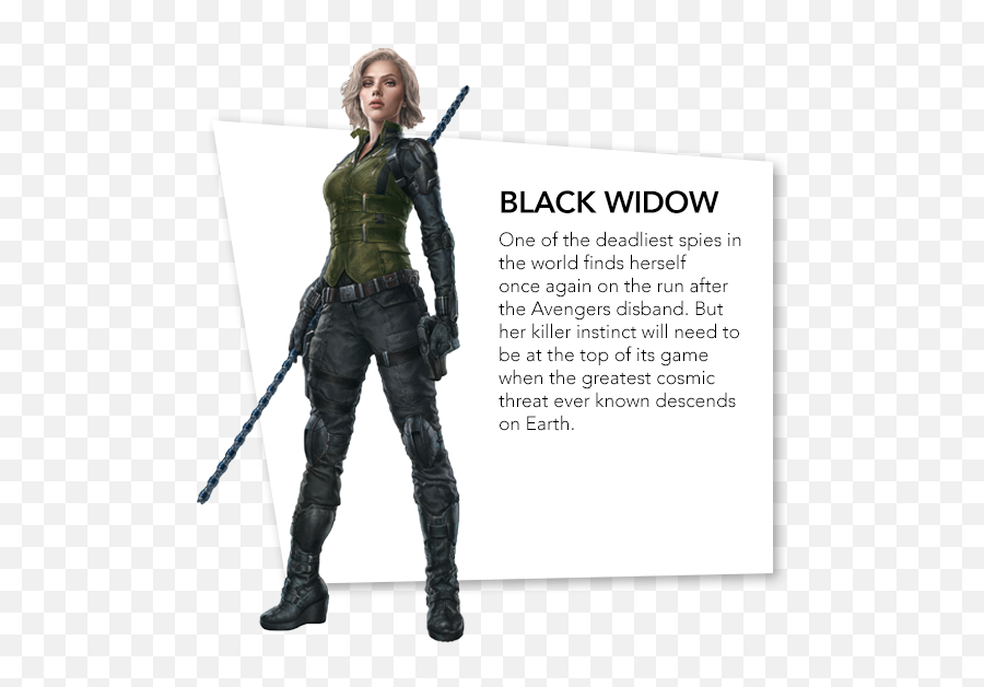 Avengers Infinity War Character Bios Emoji,Black Widow Emoji
