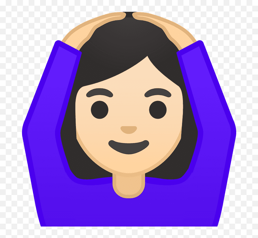 Woman Gesturing Ok Emoji Clipart - Animated Raising Hand Gif,Girl Shrugging Emoji