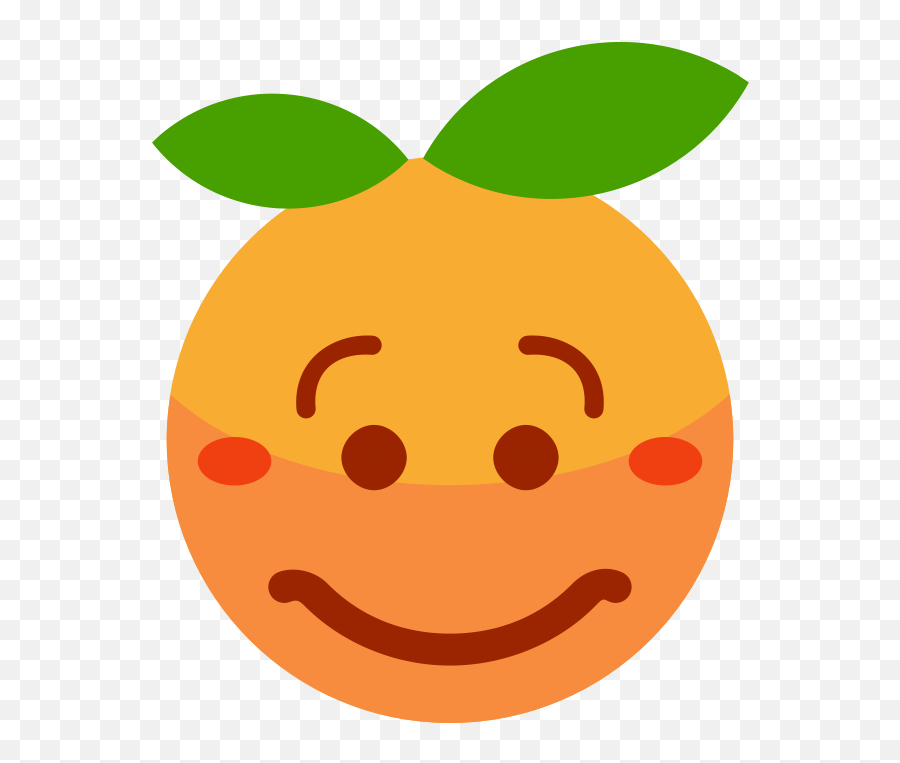 Openclipart - Clipping Culture Orange Face Cartoon Drawing Emoji,Bashful Emoticon