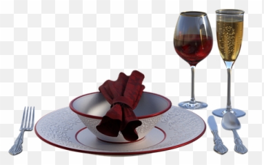 Place Setting Glasses Plate - Wine Emoji