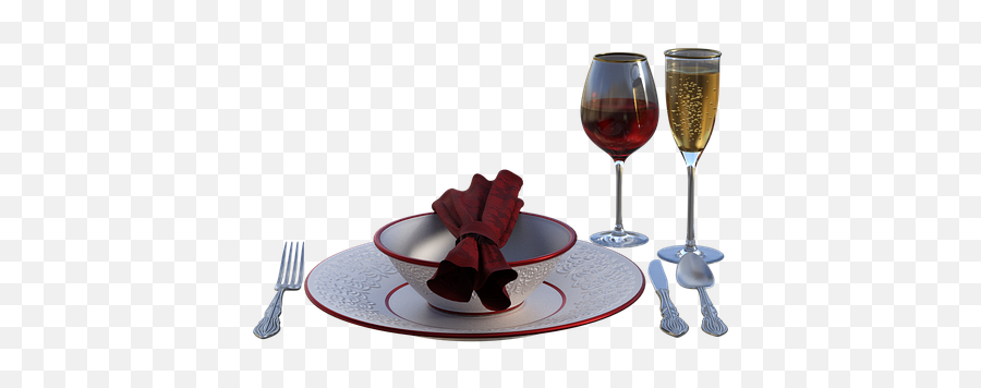 Place Setting Glasses Plate - Wine Glass Emoji,Champagne Bottle Emoji