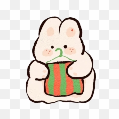 Happy Cute Rabbit Png Image Emoji